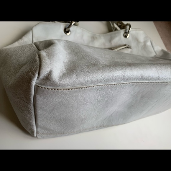 Innue Italian leather white snakeskin tote bag - Picture 7 of 16